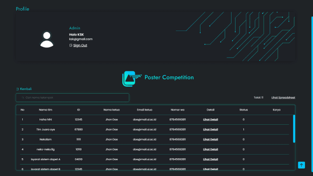 Online competition platform